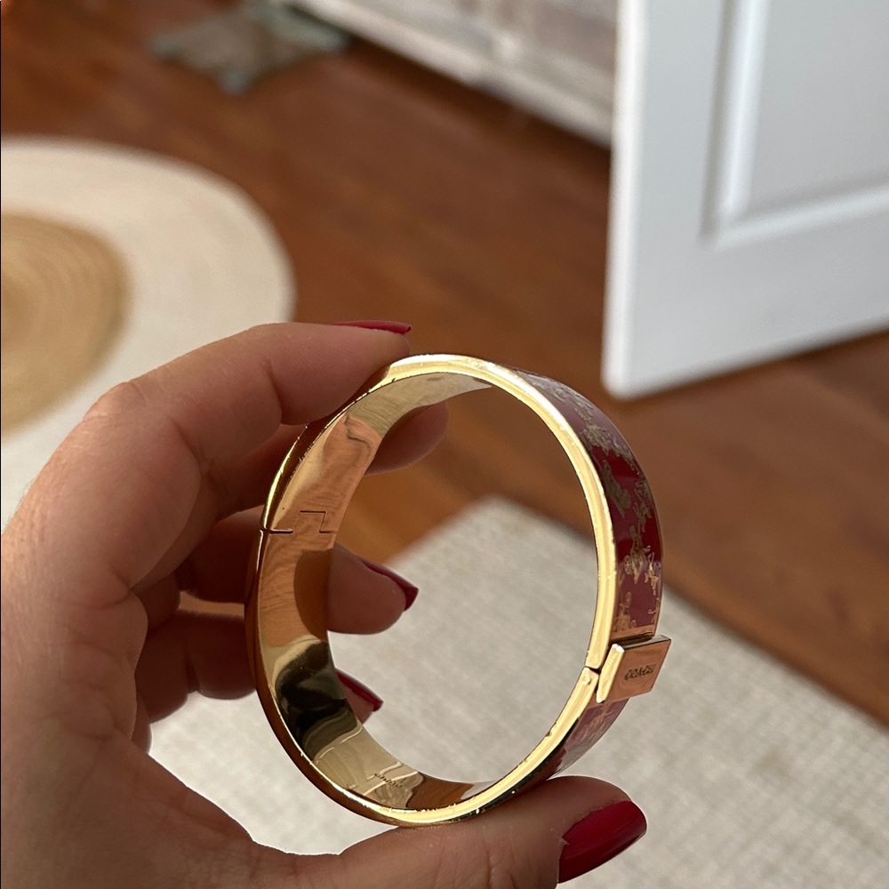 Authentic Signature Coach Hinged Bangle/Bracelet Red - Picture 11 of 12